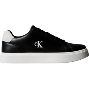 Calvin Klein Baskets Cupsole Homme Classic Laceup en Cuir, Noir (Black/Bright White), 45 - Publicité Calvin Klein Baskets Cupsole Homme Classic Laceup en Cuir, Noir (Black/Bright White), 45 - Publicité