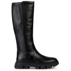 Geox Femme D Vilde Bottes Hautes au Genou, Noir, 39.5 EU - Publicité Geox Femme D Vilde Bottes Hautes au Genou, Noir, 39.5 EU - Publicité