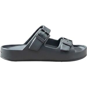 Calvin Klein Ergon Eva Sandales plates à double barre pour homme, bleu (turbulence), pointure 45 - Publicité Calvin Klein Ergon Eva Sandales plates à double barre pour homme, bleu (turbulence), pointure 45 - Publicité