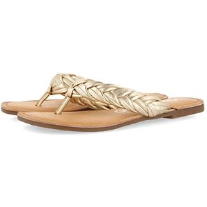 GIOSEPPO Sandales plates tressées couleur noire pour femme bica, or, 36 EU - Publicité GIOSEPPO Sandales plates tressées couleur noire pour femme bica, or, 36 EU - Publicité