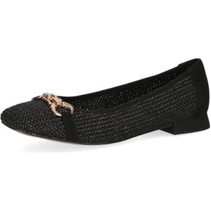 CAPRICE Ballerines Femme en Raphia Élégantes, Noir (Black Comb), 38 EU - Publicité CAPRICE Ballerines Femme en Raphia Élégantes, Noir (Black Comb), 38 EU - Publicité