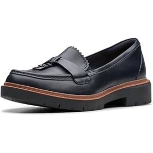 Clarks Femme Westlynn Bella Mocassin, Cuir Bleu Marine, 41.5 EU Large - Publicité Clarks Femme Westlynn Bella Mocassin, Cuir Bleu Marine, 41.5 EU Large - Publicité