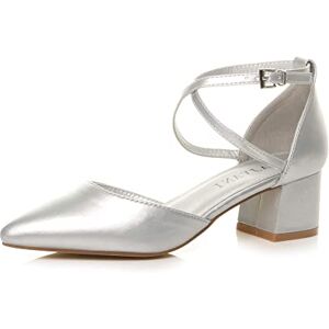 Ajvani Femmes Talon mi-Bloc lanières croisées Deux Parties Chaussures Babies Escarpins Sandales Pointure 6 39 - Publicité Ajvani Femmes Talon mi-Bloc lanières croisées Deux Parties Chaussures Babies Escarpins Sandales Pointure 6 39 - Publicité