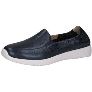 CAPRICE Chaussures à Enfiler Femme en Cuir Plates, Bleu (Ocean per.Deer), 40 EU - Publicité CAPRICE Chaussures à Enfiler Femme en Cuir Plates, Bleu (Ocean per.Deer), 40 EU - Publicité