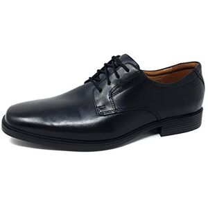Clarks Homme Tilden Plain Plat Oxford, Black Leather, 45 EU Large - Publicité Clarks Homme Tilden Plain Plat Oxford, Black Leather, 45 EU Large - Publicité