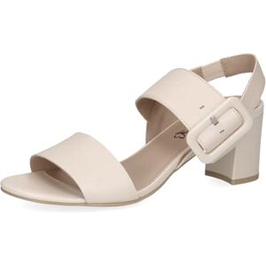 CAPRICE Sandales à Talon Femme en Cuir avec Semelle intérieure, Crème (Cream Perlato), 38,5 EU - Publicité CAPRICE Sandales à Talon Femme en Cuir avec Semelle intérieure, Crème (Cream Perlato), 38,5 EU - Publicité