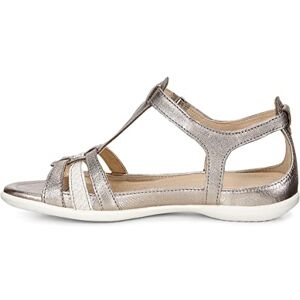 ECCO Flash, Sandales Bout Ouvert Femme, Gris (57462Warm Grey Metallic/Moon Rock), 42 EU - Publicité