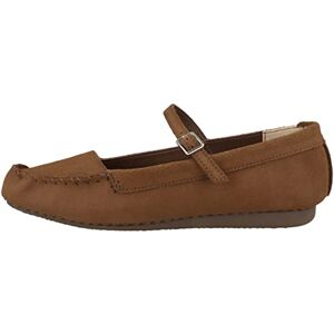 Clarks Femme Freckle Bar Ballet Flat, Dark Tan Suede, 38 EU - Publicité Clarks Femme Freckle Bar Ballet Flat, Dark Tan Suede, 38 EU - Publicité