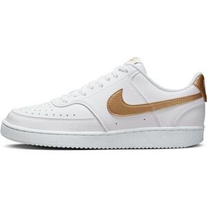 Nike Sneaker W Court Vision Lo Nn, White/Metallic Gold-White, , 38 EU (W 7 US) - Publicité Nike Sneaker W Court Vision Lo Nn, White/Metallic Gold-White, , 38 EU (W 7 US) - Publicité