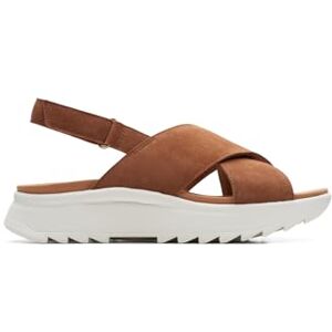 Clarks Sandales Dashlite Wish pour femme, Dark Tan Suede., 36 EU - Publicité Clarks Sandales Dashlite Wish pour femme, Dark Tan Suede., 36 EU - Publicité