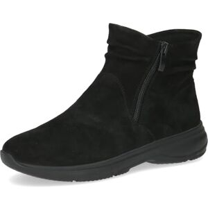 CAPRICE Bottines femme en cuir à fermeture éclair, Noir (Black Suede), 40 EU - Publicité CAPRICE Bottines femme en cuir à fermeture éclair, Noir (Black Suede), 40 EU - Publicité
