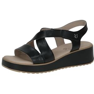 CAPRICE Sandales à Talon compensé Femme en Cuir compensées, Noir (Black Nappa), 42 EU - Publicité CAPRICE Sandales à Talon compensé Femme en Cuir compensées, Noir (Black Nappa), 42 EU - Publicité