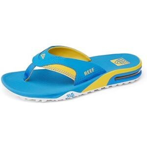 Reef Homme Fanning Pregame Tongues, Bleu Jaune, 44 EU - Publicité Reef Homme Fanning Pregame Tongues, Bleu Jaune, 44 EU - Publicité