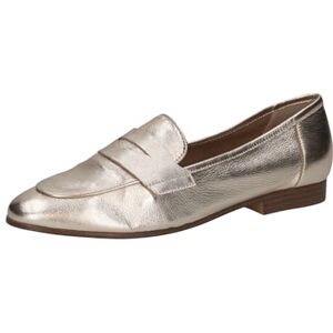 CAPRICE Chaussures à Enfiler Femme en Cuir Élégantes, Or (Lt.Gold Metal.), 37,5 EU - Publicité CAPRICE Chaussures à Enfiler Femme en Cuir Élégantes, Or (Lt.Gold Metal.), 37,5 EU - Publicité