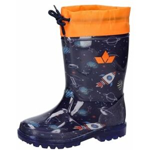 Lico Powerlight W Blinky Botte de Pluie, Bleu Marine/Orange, 35 EU - Publicité Lico Powerlight W Blinky Botte de Pluie, Bleu Marine/Orange, 35 EU - Publicité