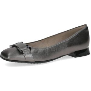 CAPRICE Ballerines Femme en Cuir Petit Talon, Argent (DK Grey Metal.), 38 EU - Publicité CAPRICE Ballerines Femme en Cuir Petit Talon, Argent (DK Grey Metal.), 38 EU - Publicité