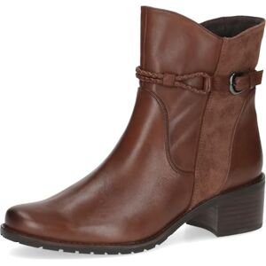 CAPRICE Bottines femme à boucle à talon bloc, Marron (Cognac Comb), 40,5 EU - Publicité CAPRICE Bottines femme à boucle à talon bloc, Marron (Cognac Comb), 40,5 EU - Publicité