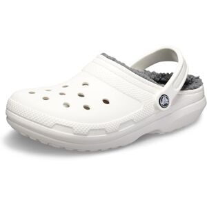 Crocs Unisexe Adulte Classic Lined Clog Sabots, White/Grey, 45/46 EU - Publicité Crocs Unisexe Adulte Classic Lined Clog Sabots, White/Grey, 45/46 EU - Publicité