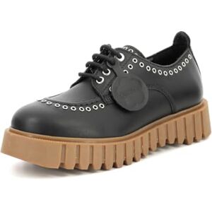 Kickers Famous, Derbies Femme, Noir, 37 - Publicité Kickers Famous, Derbies Femme, Noir, 37 - Publicité