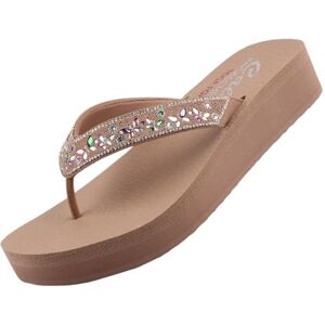 Skechers Sandales compensees femme Ref 65539 Mocha 39 - Publicité Skechers Sandales compensees femme Ref 65539 Mocha 39 - Publicité