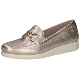 CAPRICE Chaussures à Enfiler Femme en Cuir à Talon compensé, Métallique (Platin Metal.), 42 EU - Publicité CAPRICE Chaussures à Enfiler Femme en Cuir à Talon compensé, Métallique (Platin Metal.), 42 EU - Publicité