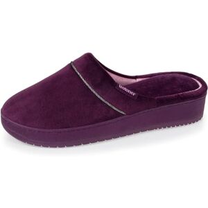 Isotoner Chaussons pantoufles Mules femme ultra confortables à mémoire de forme, modernes, avec une semelle plateforme de 3,7 cm aubergine 38 - Publicité Isotoner Chaussons pantoufles Mules femme ultra confortables à mémoire de forme, modernes, avec une semelle plateforme de 3,7 cm aubergine 38 - Publicité