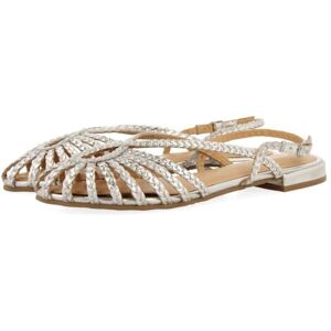 GIOSEPPO Mules en Cuir tressé Hingham, Argent métallique, 36 EU - Publicité GIOSEPPO Mules en Cuir tressé Hingham, Argent métallique, 36 EU - Publicité
