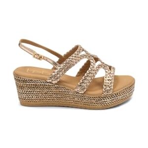 Les Petites Bombes Les Petite Bombes Compensees Niza Champagne Metal Femme 38 EU - Publicité Les Petites Bombes Les Petite Bombes Compensees Niza Champagne Metal Femme 38 EU - Publicité
