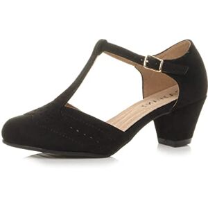 Ajvani Femmes Talon Moyen découper Chaussures Richelieu Escarpins Pointure 8 Daim Noir 41 EU - Publicité Ajvani Femmes Talon Moyen découper Chaussures Richelieu Escarpins Pointure 8 Daim Noir 41 EU - Publicité