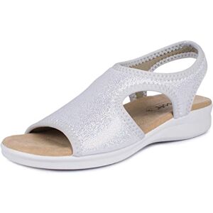 Aerosoft Sandales pour femme, extra légères et élastiques (argent, 37) - Publicité Aerosoft Sandales pour femme, extra légères et élastiques (argent, 37) - Publicité