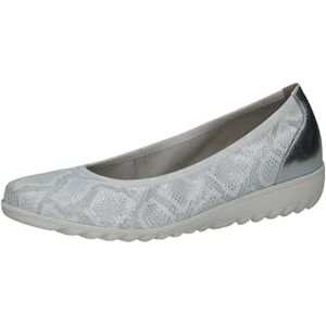 CAPRICE Ballerines Femme en Cuir à Talon compensé, Argent (Silver Comb), 39 EU - Publicité CAPRICE Ballerines Femme en Cuir à Talon compensé, Argent (Silver Comb), 39 EU - Publicité