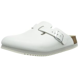 Birkenstock Cuir Boston, Sabots Adultes Unisexes Blanc GR 40 - Publicité Birkenstock Cuir Boston, Sabots Adultes Unisexes Blanc GR 40 - Publicité