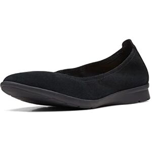 Clarks Jenette Ease Ballerines plates pour femme, Daim noir, 38 EU - Publicité Clarks Jenette Ease Ballerines plates pour femme, Daim noir, 38 EU - Publicité