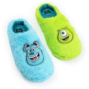 Disney Pantoufles bleues et vertes Monstres et Cie Mike Wazowski et Sulley Chaussures d'intérieur moelleuses de détente unisexes pour adultes Produits dérivés - Publicité Disney Pantoufles bleues et vertes Monstres et Cie Mike Wazowski et Sulley Chaussures d'intérieur moelleuses de détente unisexes pour adultes Produits dérivés - Publicité