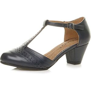 Ajvani Femmes Talon Moyen découper Chaussures Richelieu Escarpins Pointure 8 Bleu Marine Mat 41 EU - Publicité Ajvani Femmes Talon Moyen découper Chaussures Richelieu Escarpins Pointure 8 Bleu Marine Mat 41 EU - Publicité