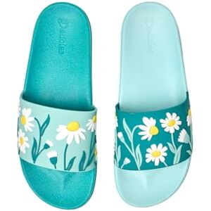 Dedoles Chaussure & Pantoufles Homme Femme & Enfants Sandales Antidérapant designs amusants Livre Pizza Café Renard Lama Cadeau, couleur: Bleu, motif: Camomile turquoise, taille: 38 - Publicité Dedoles Chaussure & Pantoufles Homme Femme & Enfants Sandales Antidérapant designs amusants Livre Pizza Café Renard Lama Cadeau, couleur: Bleu, motif: Camomile turquoise, taille: 38 - Publicité