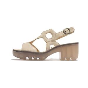 Fly London Women's TEWA573FLY Sandal, Offwhite, 39 - Publicité Fly London Women's TEWA573FLY Sandal, Offwhite, 39 - Publicité