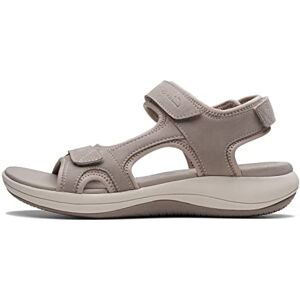 Clarks Femme Mira Bay Sandale Plate, Stone Textile, 39 EU - Publicité Clarks Femme Mira Bay Sandale Plate, Stone Textile, 39 EU - Publicité
