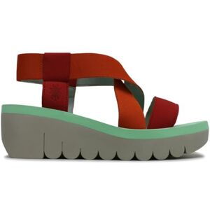 Fly London Women's Yabi922fly Sandal, Devil Red Orange Spearmint, 37 EU - Publicité Fly London Women's Yabi922fly Sandal, Devil Red Orange Spearmint, 37 EU - Publicité