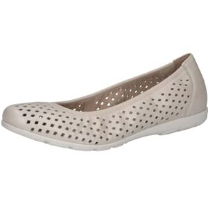 CAPRICE Ballerines Femme en Cuir Confortables, Blanc (Offwhite Perl.), 40 EU - Publicité CAPRICE Ballerines Femme en Cuir Confortables, Blanc (Offwhite Perl.), 40 EU - Publicité
