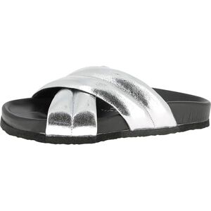 Andrea Conti Femme Damen Pantolette Semelle de Mocassin, Noir/argenté, 40 EU - Publicité Andrea Conti Femme Damen Pantolette Semelle de Mocassin, Noir/argenté, 40 EU - Publicité