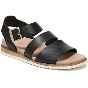 Dr. Scholl's Shoes Women's Island Glow Strappy Flat Sandal, noir lisse, 37.5 EU - Publicité Dr. Scholl's Shoes Women's Island Glow Strappy Flat Sandal, noir lisse, 37.5 EU - Publicité