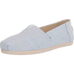 TOMS Femme Alpargata Print Mocassin Plat, Lin Bleu Clair, 35.5 EU - Publicité TOMS Femme Alpargata Print Mocassin Plat, Lin Bleu Clair, 35.5 EU - Publicité