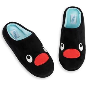 Pingu Chaussons mules pour femme Chaussons d'intérieur noirs et moelleux Chaussures confortables pour la maison Vêtements d'intérieur à thème dessin animé - Publicité Pingu Chaussons mules pour femme Chaussons d'intérieur noirs et moelleux Chaussures confortables pour la maison Vêtements d'intérieur à thème dessin animé - Publicité
