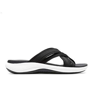 Clarks Women's Mira Isle Slide Sandal, Black Textile, 6 - Publicité Clarks Women's Mira Isle Slide Sandal, Black Textile, 6 - Publicité