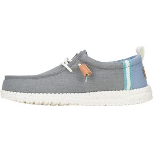HEYDUDE Wally Craft Linen Mocassins pour homme, Gris (Monument Grey Faded Denim), 47 EU - Publicité HEYDUDE Wally Craft Linen Mocassins pour homme, Gris (Monument Grey Faded Denim), 47 EU - Publicité