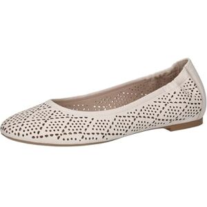 CAPRICE Ballerines Femme en Cuir à Motif perforé, Crème (Offwhite Nappa), 41 EU - Publicité CAPRICE Ballerines Femme en Cuir à Motif perforé, Crème (Offwhite Nappa), 41 EU - Publicité