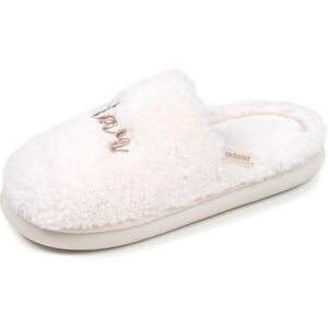 Isotoner Chaussons pantoufles Mules femme matière sherpa, semelle bloup extra confort, 36, ivoire - Publicité Isotoner Chaussons pantoufles Mules femme matière sherpa, semelle bloup extra confort, 36, ivoire - Publicité