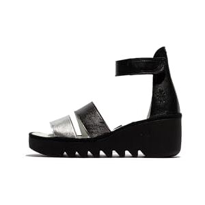 Fly London BONO290FLY, Sandal Femme Chaussures, SILVER/GRAPHITE/BLACK, 35 - Publicité Fly London BONO290FLY, Sandal Femme Chaussures, SILVER/GRAPHITE/BLACK, 35 - Publicité