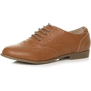 Ajvani Femmes Talon Plat et Bas élégant Classique Chaussures Oxford à Lacets Brogues Pointure 4 37 - Publicité Ajvani Femmes Talon Plat et Bas élégant Classique Chaussures Oxford à Lacets Brogues Pointure 4 37 - Publicité